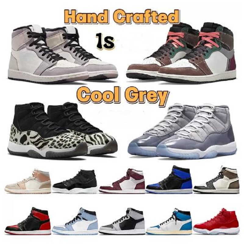 

1s Cool Grey 11 11s Men Basketball Shoes 1 Sneakers Hand Crafted High Prototype Bordeaux Dark Mocha Gore Tex Light Bone Jubilee Bred Patent Low Trainers, # 31