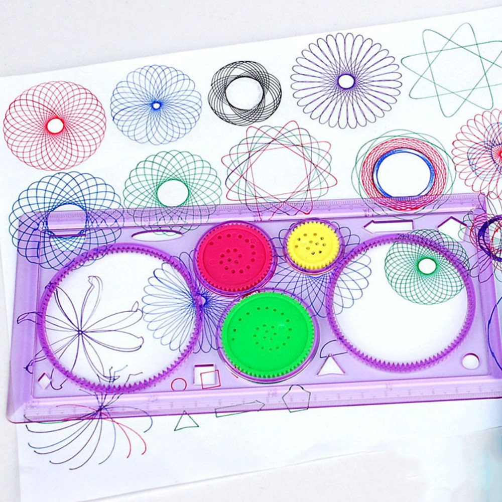 

Spirograph Geometric Ruler Drafting Tools Stationery For Students Drawing Set Learning Art Sets Creative Gift Children