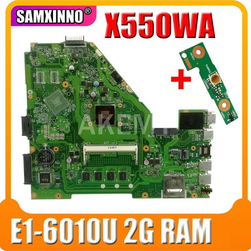 

X550WA laotop Motherboard With 2G RAM / E1-6010 4 coers For Asus X550E X550WE X550EP F552E X552E X552EP X552W X550WA mainbaord1