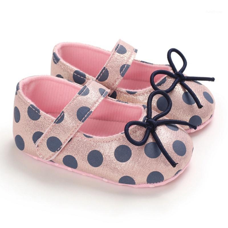 

WEIXINBUY Newborn Baby Shoes Prewalker Soft Bottom Anti-slip Shoes Footwear Classic Bow Princess Girl Cute First Walking1