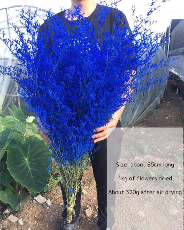 

Grass Real Dried Flowers Valentine's Day Flower Birthday Teachers' Day Gifts Dried Plants1, Blue