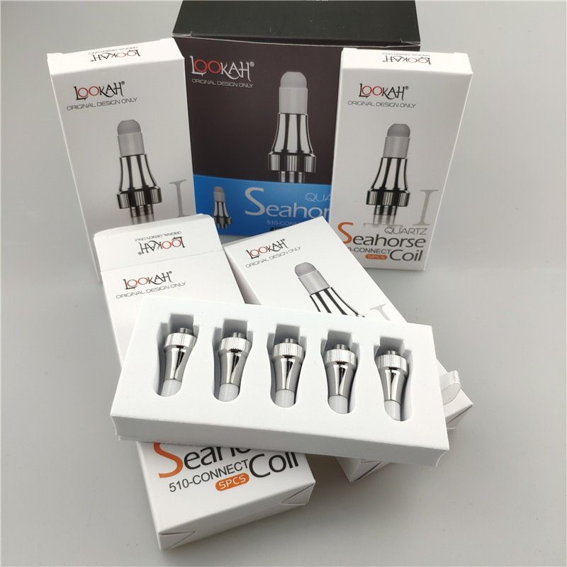 

Lookah Seahorse Quartz Replacement Coils 5PCS/PACK For LOOKAH Seahorse PREHEAT VV 2 IN 1 DIP & DAB VAPORIZERLookah Seahorse Quartz Replaceme