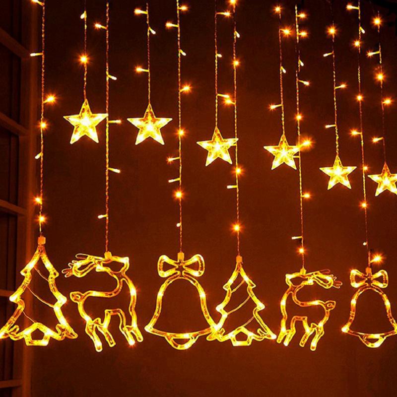 

Elk Christmas Tree Pendant LED Light Christmas Decor For Home Hanging Garland Ornament Navidad 2020 Xmas Gift New Year