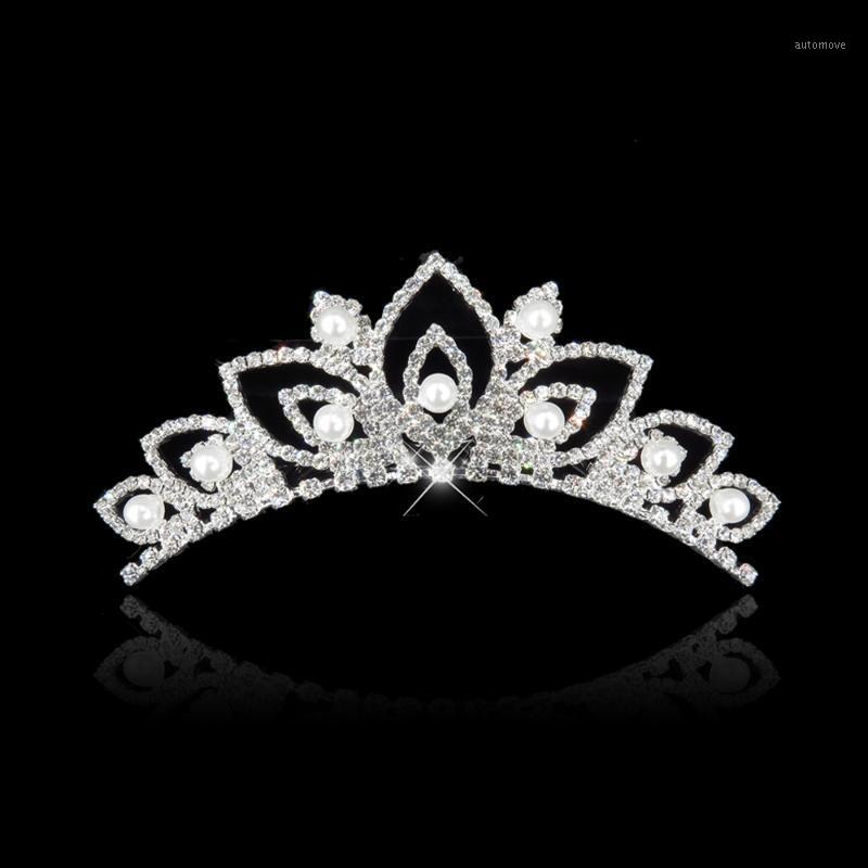 

Princess Crown for Girls Bridal Crown Tiara Diadem Silver Plated Crystal Wedding Party Bridal Hair Accessories Head Jewelry1