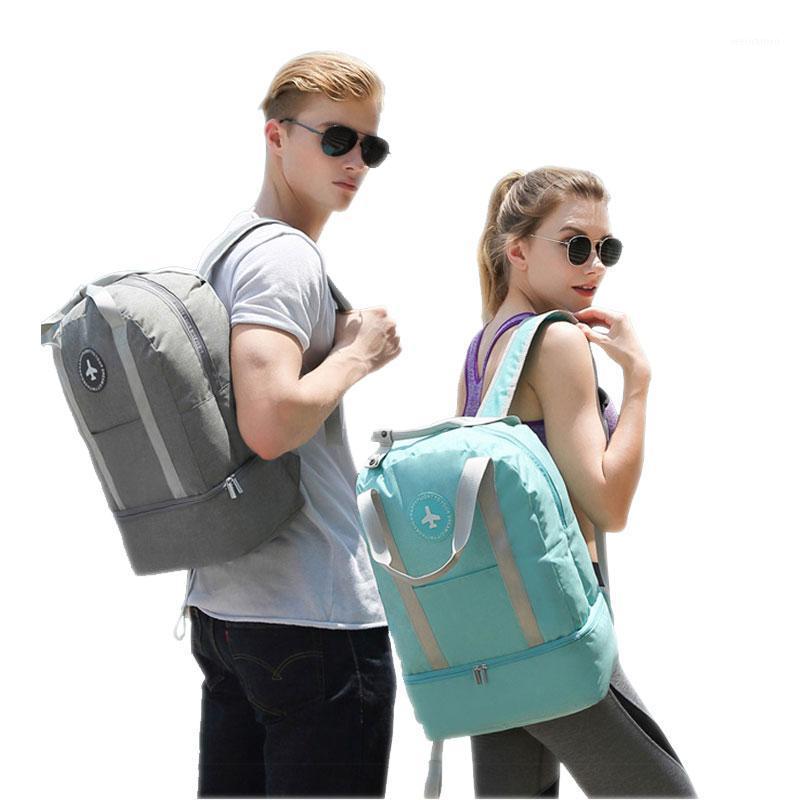 

Dry and Wet Separation Fitness Backpack Waterproof Travel Backpack Large Capacity Sports Gymbag School For Teenage Girl1, Black