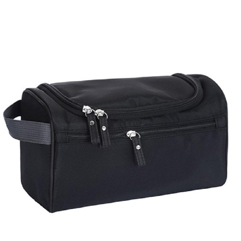 

Women Cosmetic Bag Simple Design Cosmetic Cases Waterproof Portable Makeup Bag Travel Storage bolsa neceser maquillaje, Black