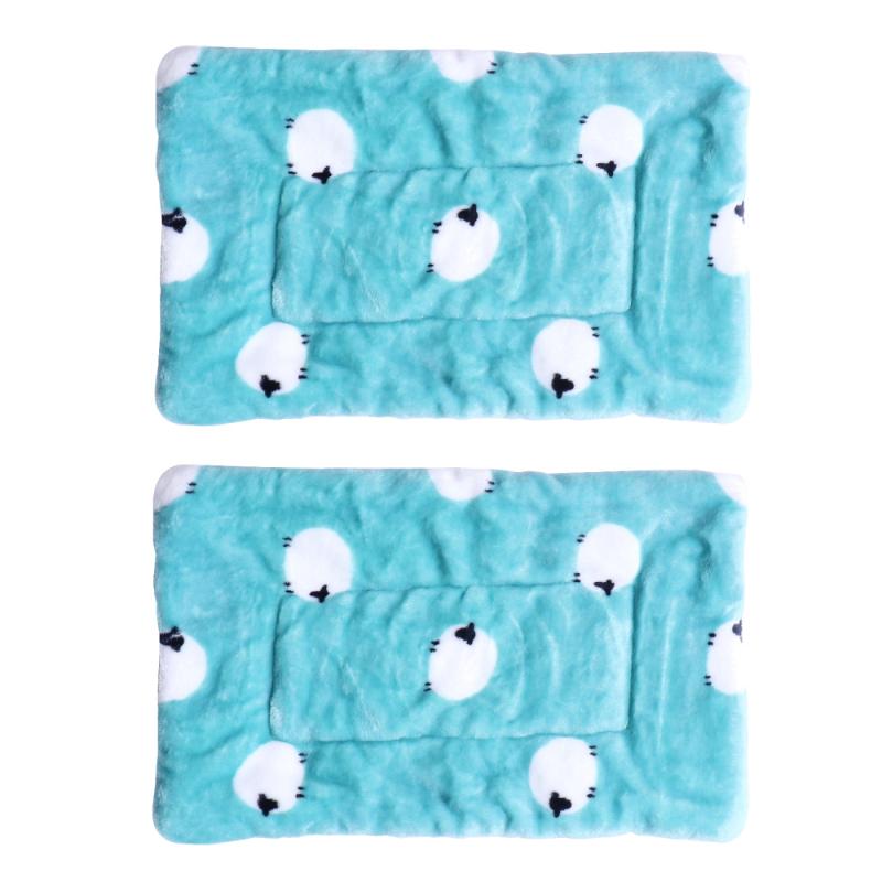 

2pcs Small Pet Cushion Warm Practical Durable Pet Cushion Mat Sleep Mat