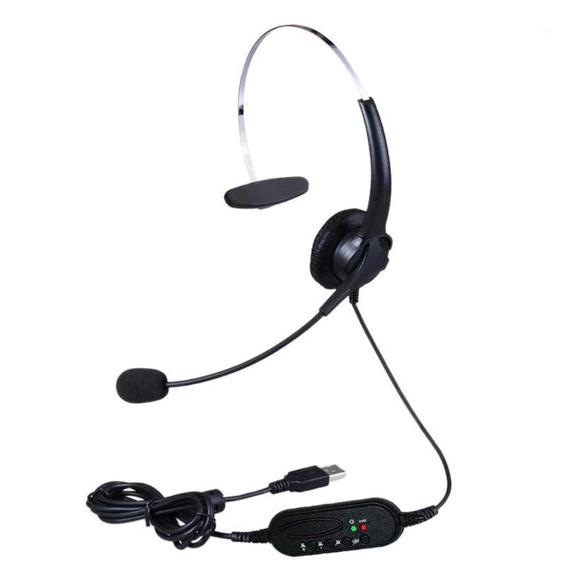 

Telephone Headset USB Noise Reduction Microphone Single-Hole Headset Call Center Office Phone1