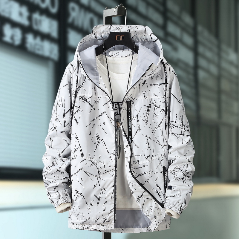 Plus Size 6XL 8XL 10XL Men Camouflage Jacket Thin Hodded Jackets Windbreakers Man Clothes Men's Clothing Clothes Letters 201118Z