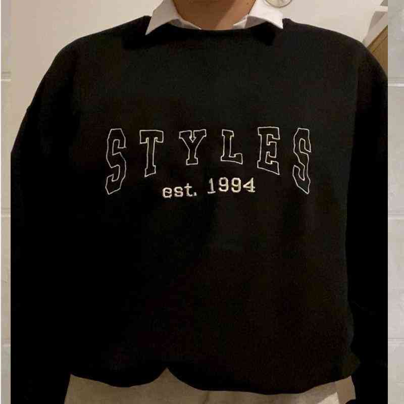 T-shirt Femme Retro Lettre Harry Styles Mode Print Sweat à capuche E0ro