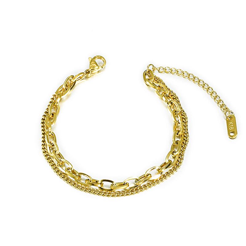 

Bangle 2022 Chain Shape Design Cold Wind Trendy Fashion Accessory Bracelet Punk Style For Women On Hand Accessories