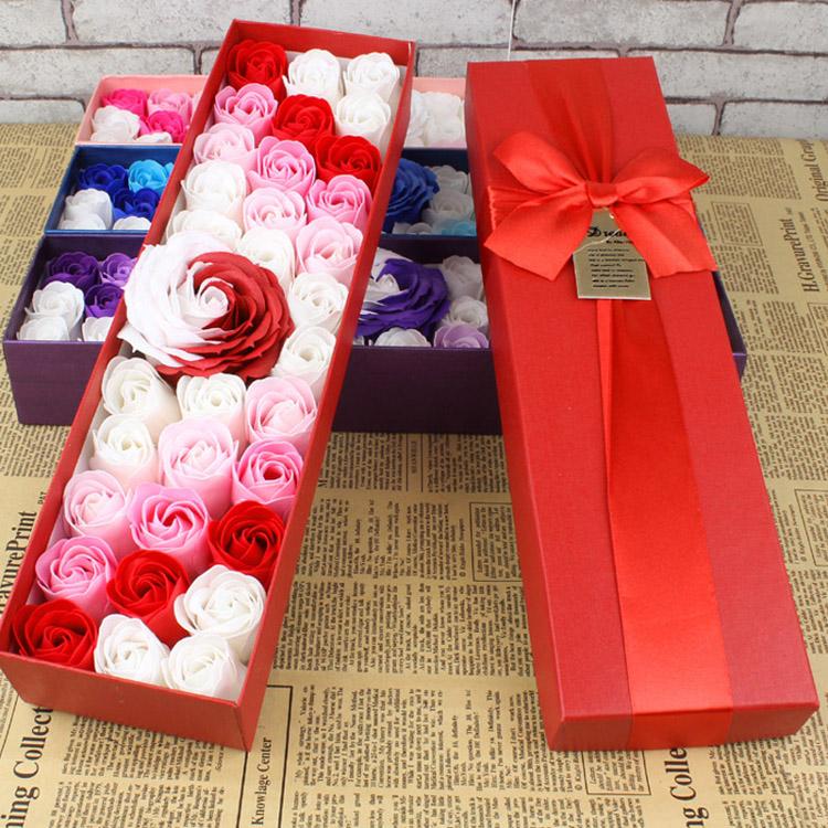 

2021 New style Christmas Birthday gift girls soap romantic rose Used for wedding decoration party home decoration, As picture