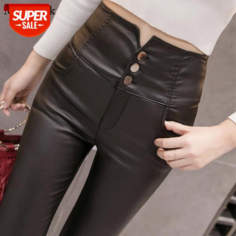 

Fashion Lace Faux Leather Pants Women High Waist Skinny Pu Leather Leggings Women Black Pants Hollow Out Casual Trousers 11931 #Vg69, Black;white
