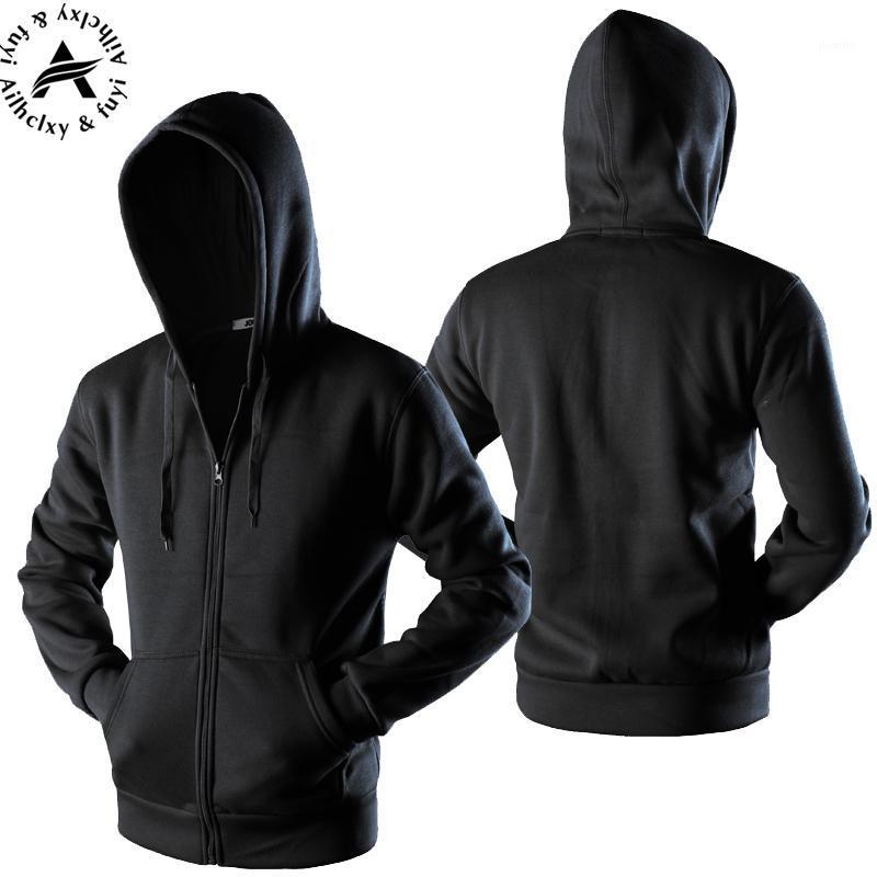 

Men' Hoodies & Sweatshirts 2021 Plain Mens Zip Up Hoody Jacket Sweatshirt Hooded Zipper Male Top Outerwear Black Gray Boutique Men 1, Red