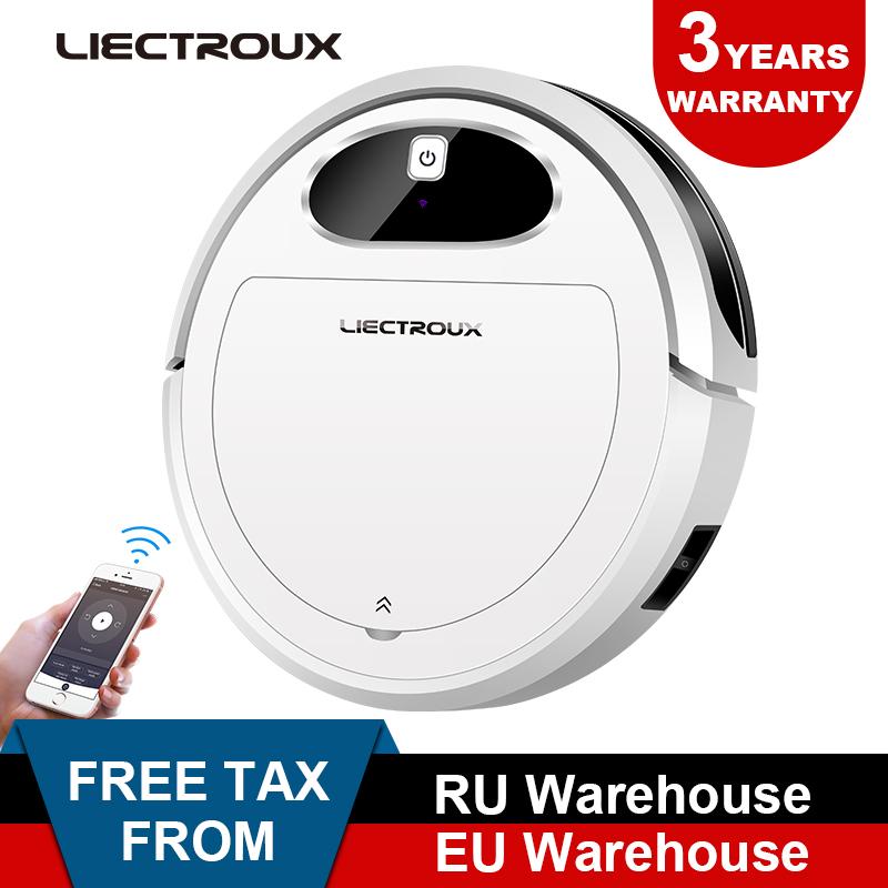 

2020 New Liectroux 11S Robot Vacuum Cleaner,Map Navigation,WiFi App,Air Pump Water Tank,Gyroscope,Electric Control,Wet Dry home