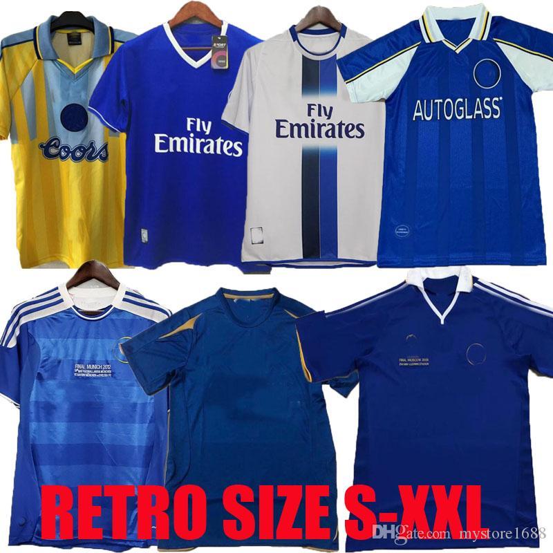 

2011 Retro Soccer Jersey Lampard Torres Drogba 11 12 Final 80 82 96 97 98 99 Football Shirts Camiseta Hughes 03 05 06 07 08 COLE ZOLA Vialli, 1980 away