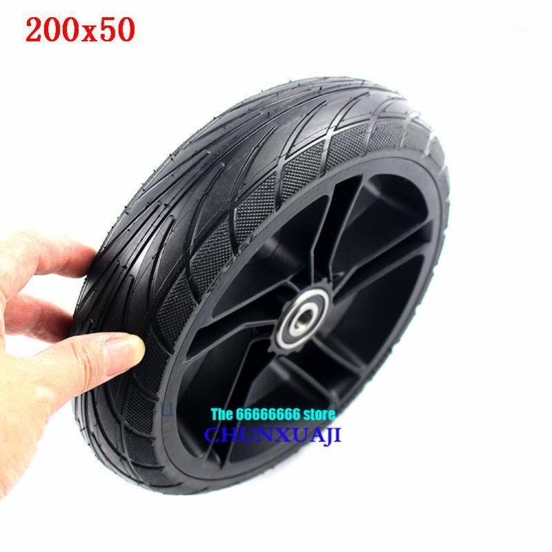 

For Ninebot ES1 ES2 ES4 Electric Scooter rear wheel 200x50 Explosion-Proof solid tyre 8 inch alloy wheel hub tyre1