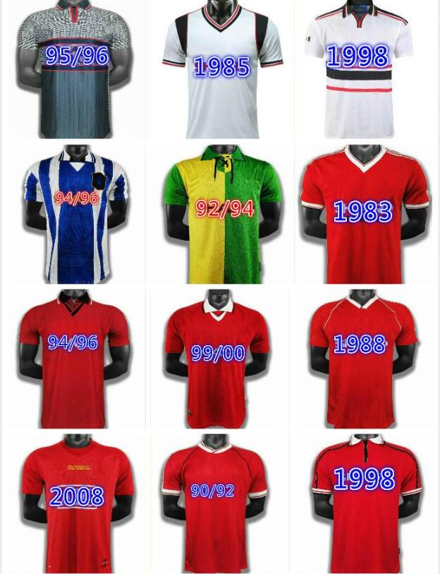 

Cantona Hughes Giggs Ince RETRO RONALDO 94 95 96 98 99 00 01 UNITED red black FOOTBALL SHIRT 94 95 96 Vintage soccer jersey classic MAN, Multi