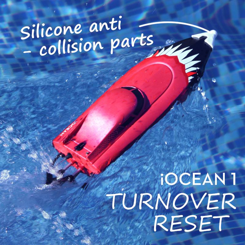 

High Speed Rc Boat 2.4ghz 4 Channel Racing Electric Remote Control Motorboat Kids Gift Rowing Model Rc Boat Children's Toys, Purple