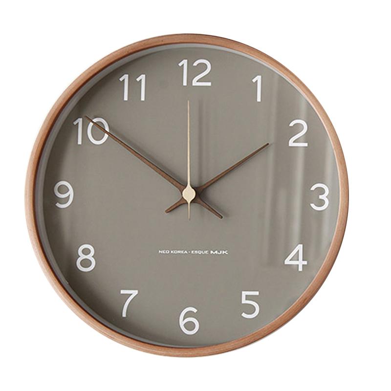 

Wooden Elegant Wall Clock Hands Bedroom Boys Living Room Wall Clocks Large Vintage Reloj Pared Grande Home Decoration EA60WC