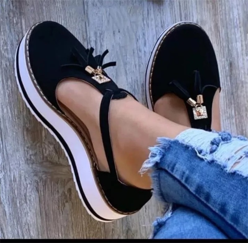

2021 New Women Summer Bow Thick Soles Sandals Pu Bow-knot Flat Platform Slippers Female Outdoor Slip on Beach Shoes Ujqv, Black