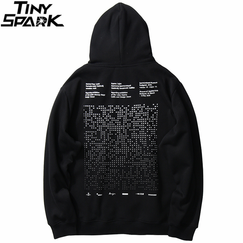 

2020 Mens Hip Hop Streetwear Hoodie Letter Printed Sweatshirt Harajuku Loose Cotton Fleece Sweat Shirt Hooded Pullover Black, A31w2193 black