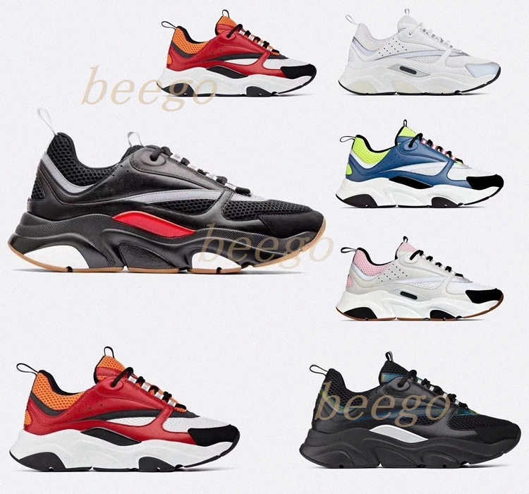 

with box 2021 High Quality B22 Mens b22 Canvas Calfskin trainers boots Shoes fashion french black red womens sneakeFh6p#