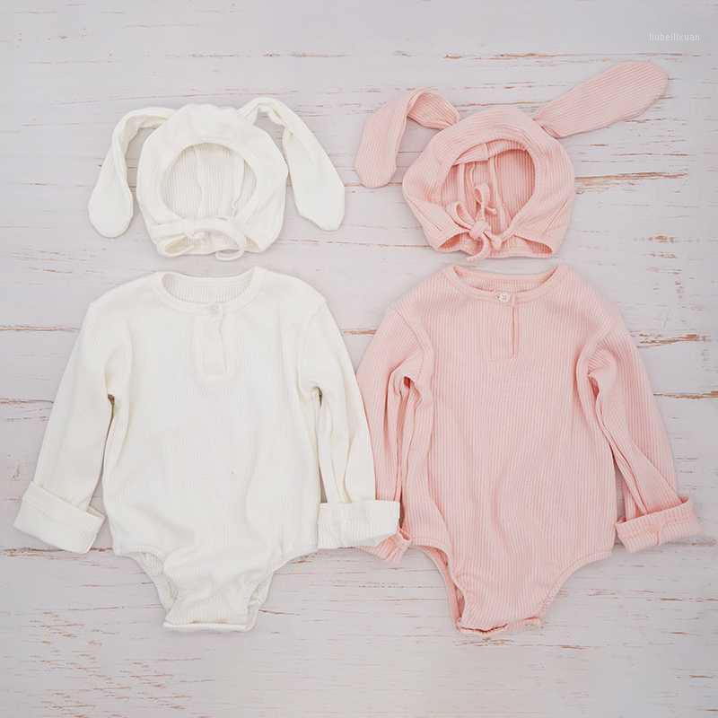 

Autumn Winter Cute Newborn Baby Clothes Outfits Cotton Bear Ears Toddler Rompers Jumpsuit Girls Boys Costume Photo Props1, Blue