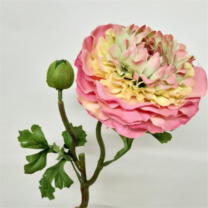 

12Pcs Fake Short Stem Alpine Lotus (2 heads/piece) 14.57" Length Simulation Peony for Wedding Home Decorative Artificial Flowers, Pink