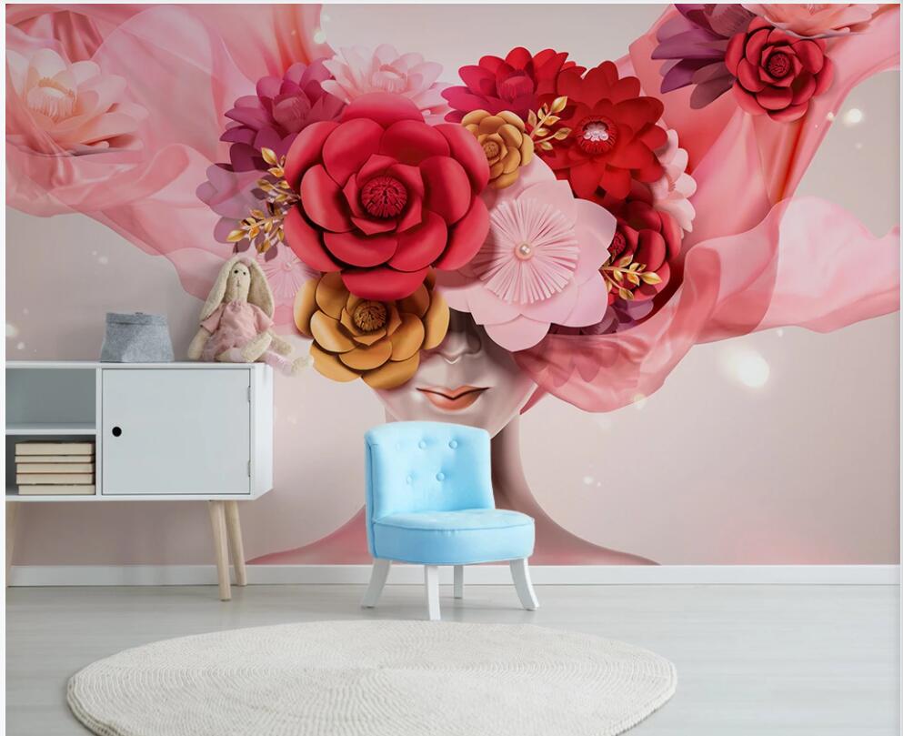 

3d wallpaper custom photo mural on the wall Modern rose Flower beauty living room home decor 3d wall murals wallpaper for living room, Non-woven wallpaper