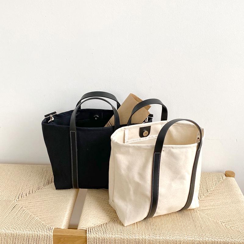 

Casual Women High Quality Canvas Cotton Bag Korean Handbags Small Shoulder Bag For Woman Middle Female Beach Whole Sale, Small beige
