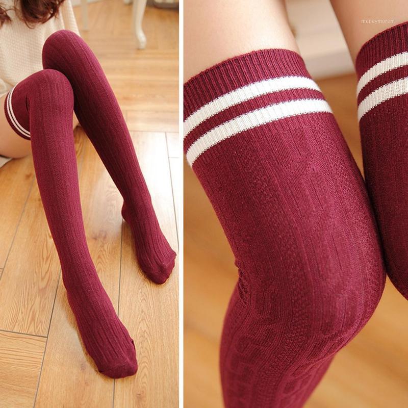 

Sexy Stockings Female Thigh High Over The Knee Socks Women Stockings Ladies Cotton Women's For Girls Long Fashion I4N11