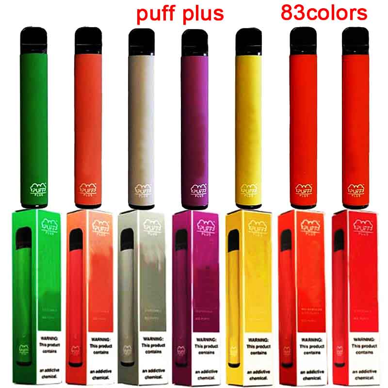 

83+ PUFF BAR PLUS puff plus 800+Puffs Disposable Vape Pen 550mAh Battery 3.2ml Pods Cartridges e Cigs Limited Edition Vaporizers Device