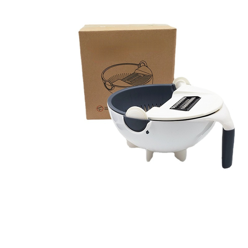 

Kitchen Multi-Function Vegetable Chopper Grater Nine-in-One All Silk Slicer Washing Vegetable Basket(The logistics price Pls Contact us)