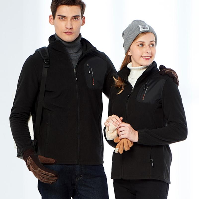 

Warm Jackets Fleece Outdoor Warm Jacket Men's Windproof Hiking Autumn Winter Cardigan Polar Fleece Couple Jacket Men Coats Women, Men blue