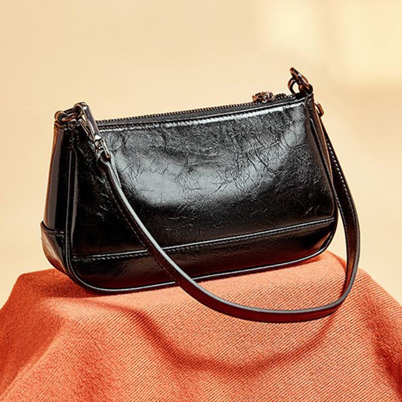 

Women bags 2021 shopping mall new light luxury leather small square bag shoulder bag messenger, Black