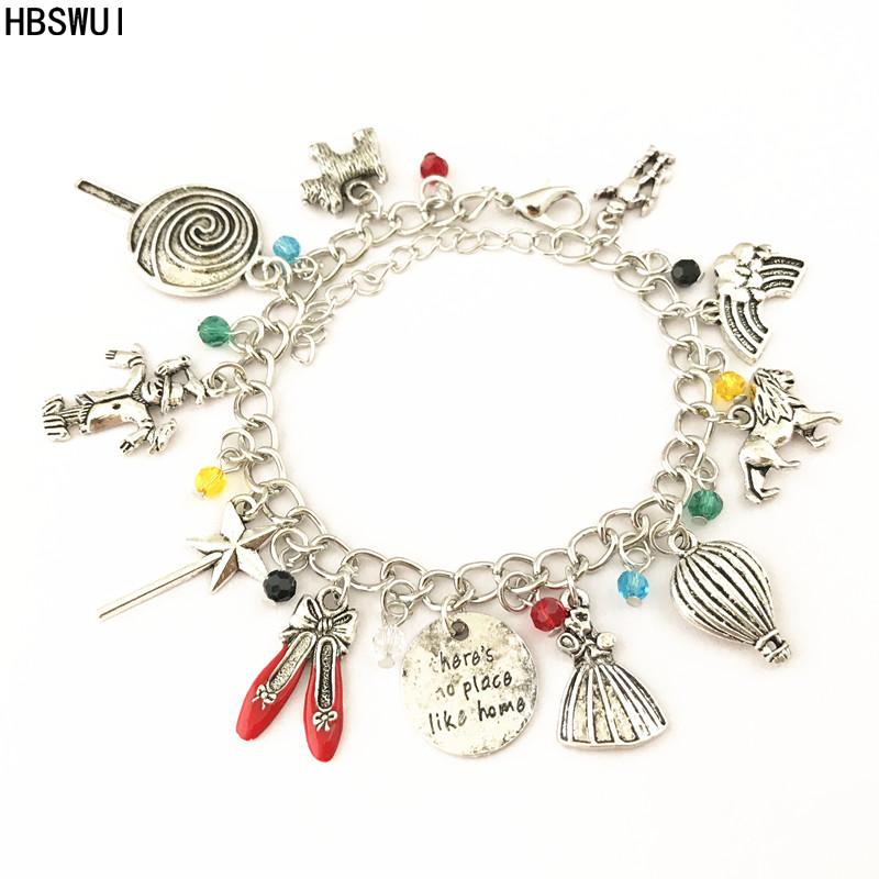 

HBSWUI Classic TV Movie The Wizard of oz Bracelet High Quality Anime Cosplay Fashion Metal Jewelry Gifts for Woman Girl Men