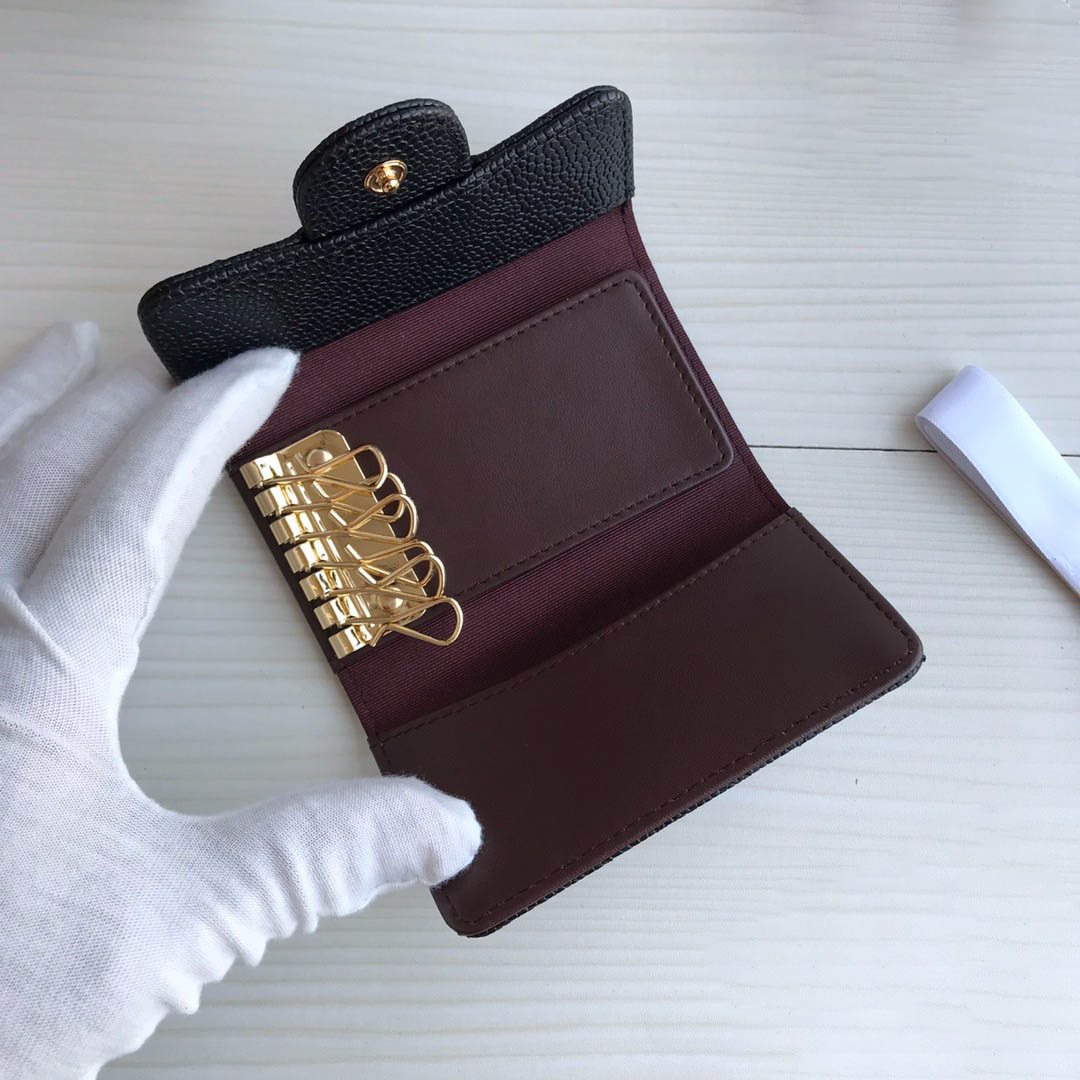 

hot best quality genuinel leather womens key wallet with box luxurys designers wallet womens wallet purese credit card holder passport holder 161, Goods same the photos