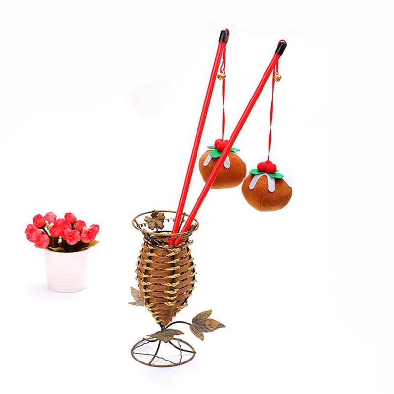 

Cat Sticker Pumpkin Playing Head Teaser Toy Halloween Funny Interactive Cat Toy Exerciser Wand With Bell For And Kitten