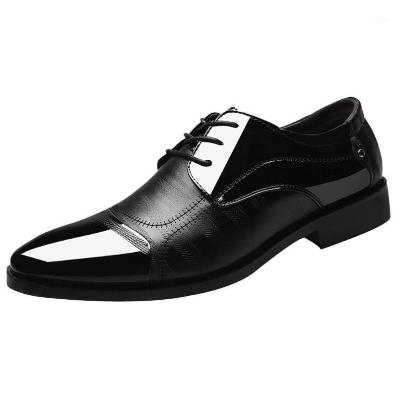 

Men Shoes Spring Summer Formal Leather Business Casual Shoes Men Dress Office Luxury Male Breathable Oxfords 38-471, Black