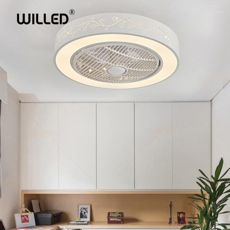 

APP Smart wifi 55cm led ceiling fan with light remote control lamp Fans bedroom modern children home restaurant 40w three color1
