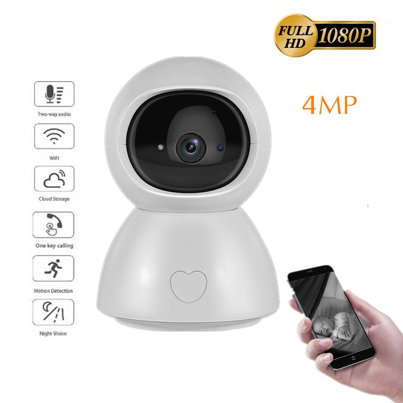 

IP Camera baby monitor 355 Degrees Pan Tilt Rotation cctv Wifi IP Camera 4MP 1080P Full HD IR Night Vision interior One Key Call1
