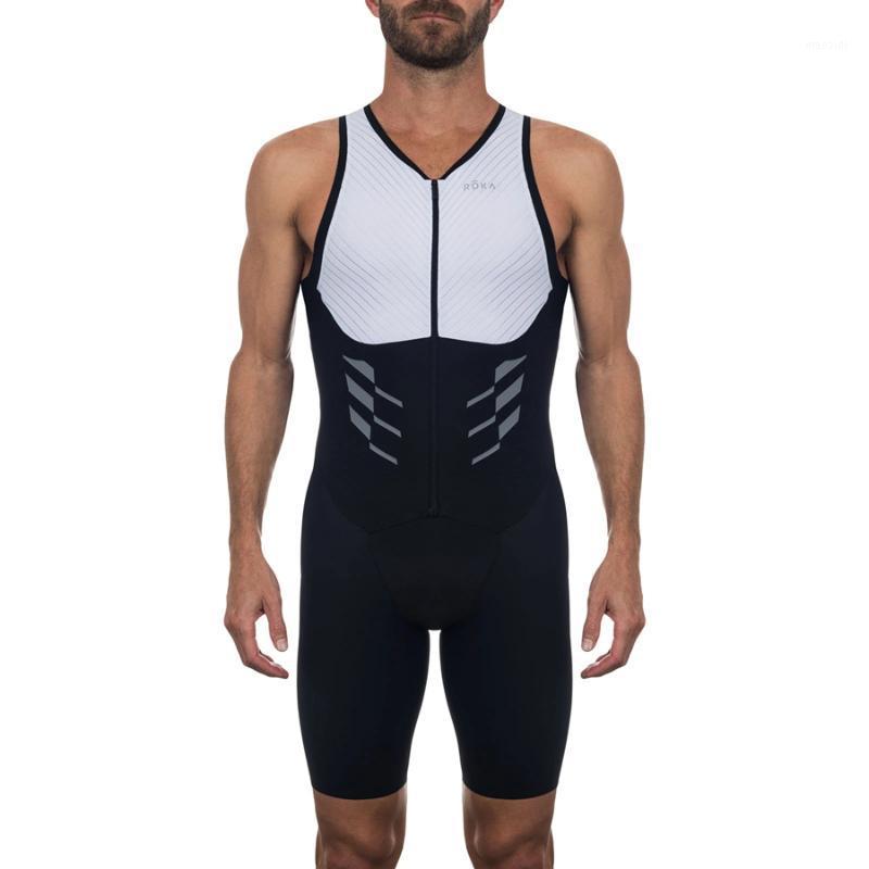 

Roka 2020 summer cycling skinsuit man triathlon summer Sleeveless swimwear bike jersey ropa ciclismo cycling clothes jumpsuit1