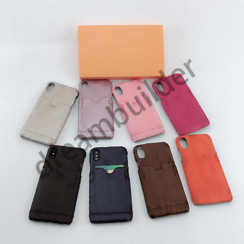 

fashion phone cases for iphone 12 Pro Max 11 pro max XR XS Max 7/8 plus PU leather Phone shell for samsung S8 9 s10 plus NOTE 8 9 10, Rose red