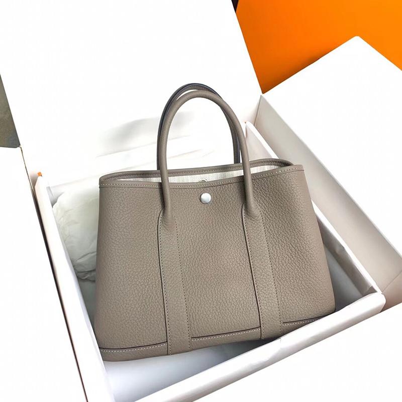 

H Garden Party totes women luxury designers bags France larger size 36cm crossbody purse cowhide learther checker plaid with original box shopping clutch wholesale, Color 1
