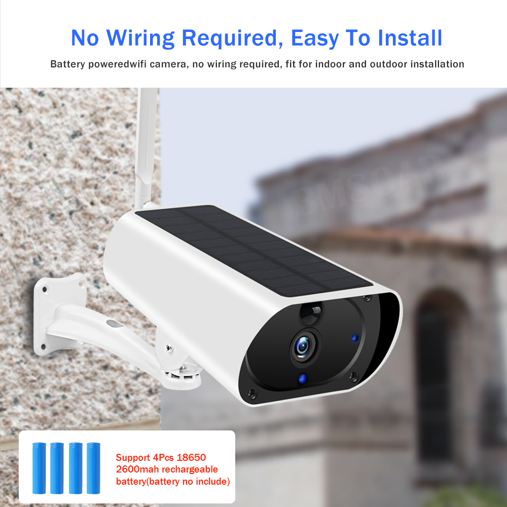 

4G Outdoor Solar Camera 3G SIM Card Rechargeable Battery 1080P HD WIFI Wireless Camera Solar Panel PIR Motion Smart Monitoring