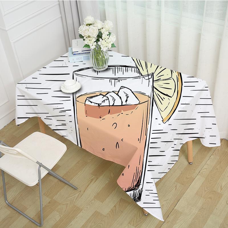 

Decorative Table Cloth Rectangular Party Banquet Outdoor Tablecloth Home Decor Table Cover Fruit Drink Pattern MZ00041