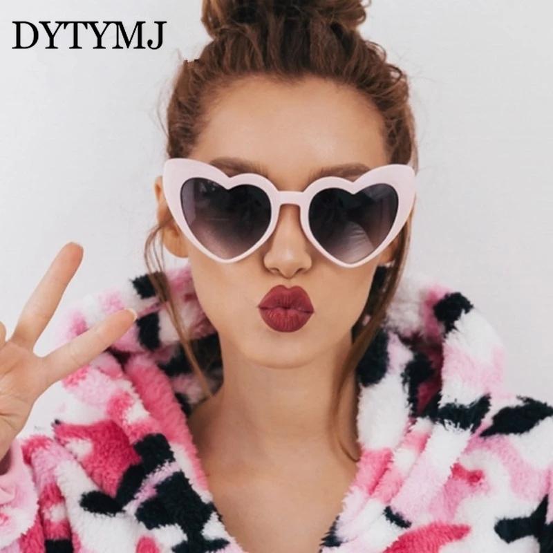 

Sunglasses DYTYMJ Heart Women Vintage Oversized Sun Glasses For Luxury Designer 2021 High Quality Gafas De Sol
