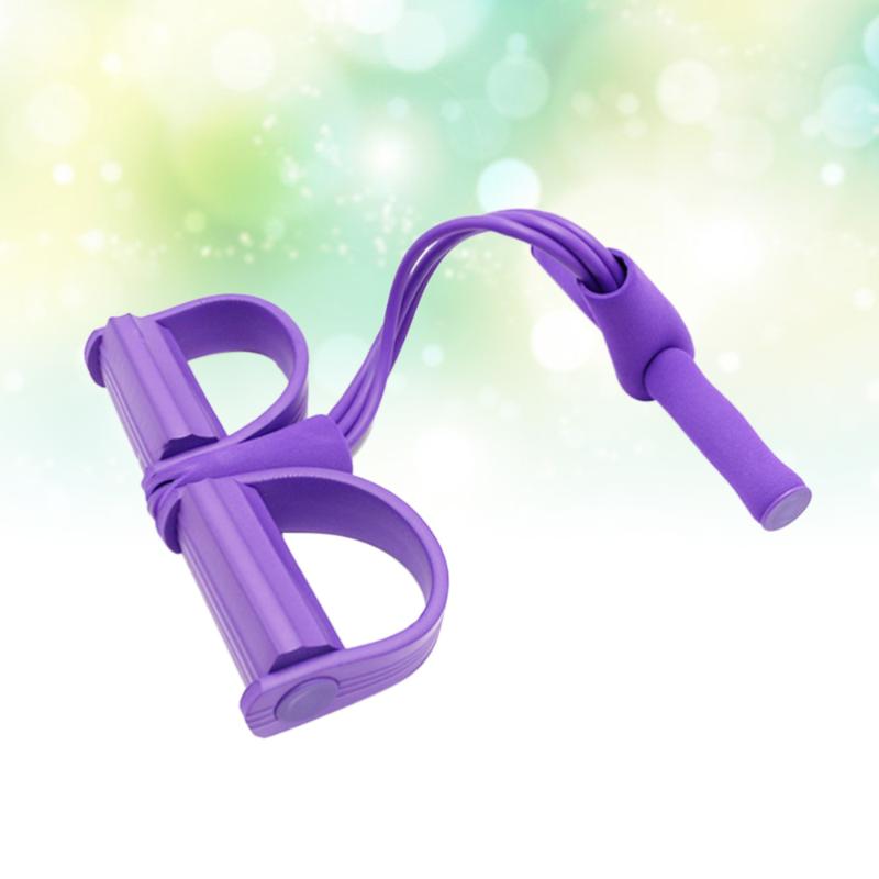 

1PC 4 Tube Foot Tension Band Multi-purpose Foot Pulling Rope Leg Training Tension Belt High Elastic Fitness Resistance Belt Stre