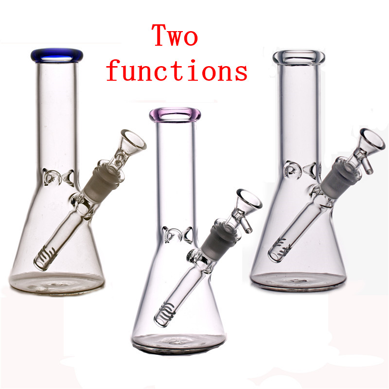 

beaker base water pipes glass bongs ice catcher thickness glass recycler bong for smoking with glass oil burner pipe